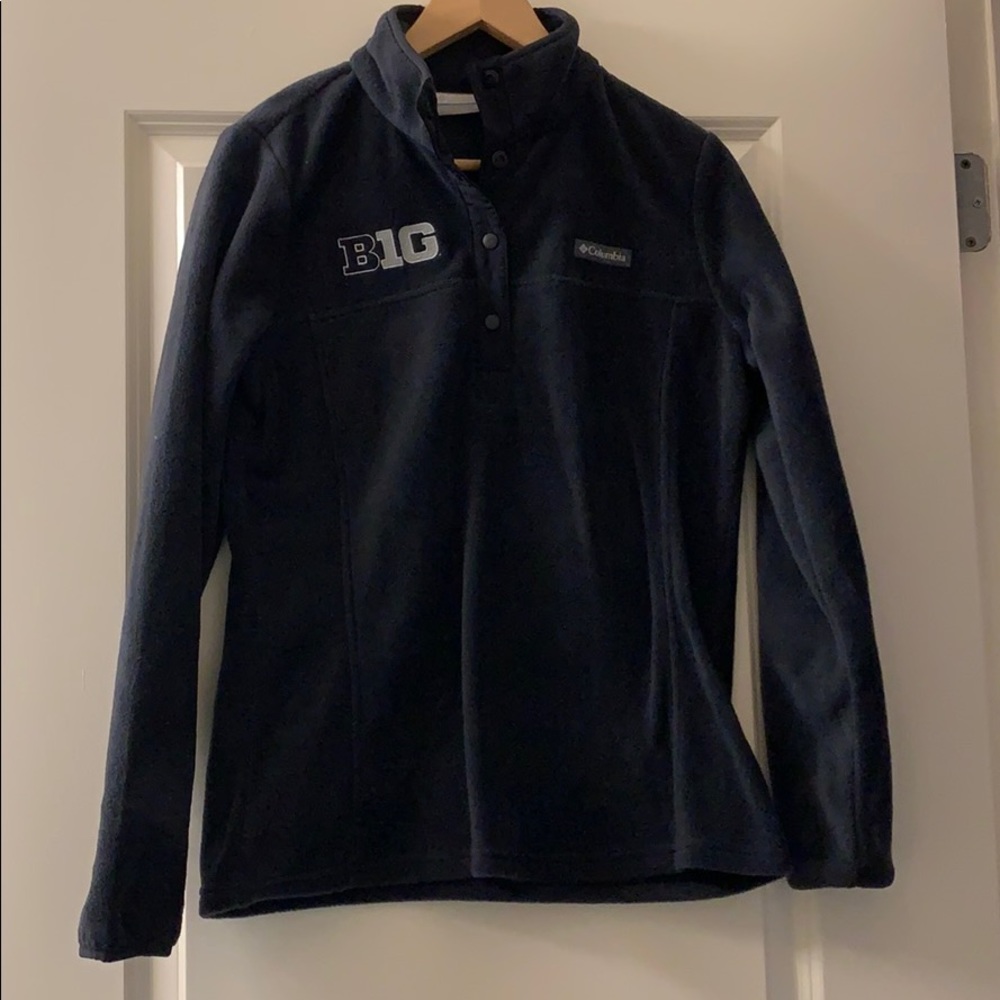 Big ten women’s quarter zip fleece button up